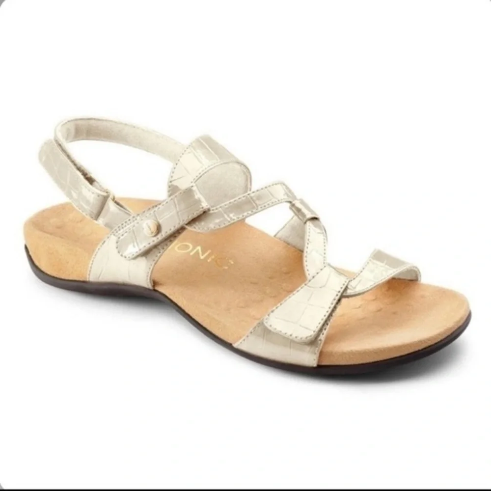 Vionic Paros Pearl Strappy Sandals Size 6